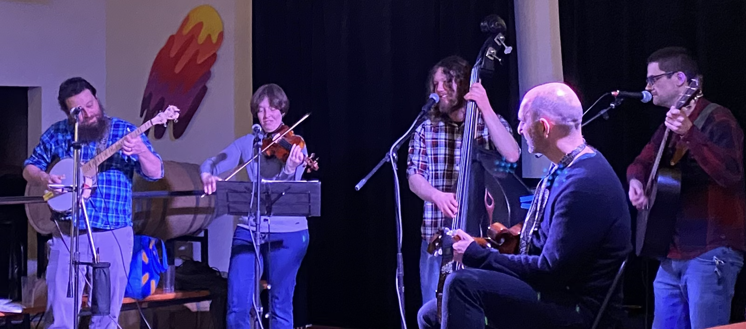 A picture of the band playing